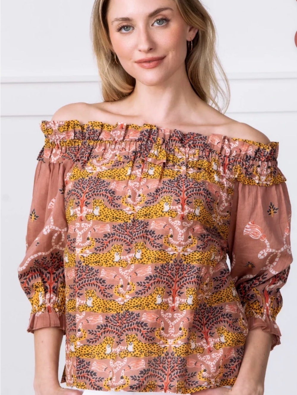 Printfresh Elegant Escape Top in Charming Cheetah Print